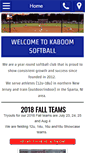 Mobile Screenshot of kaboomsoftball.com